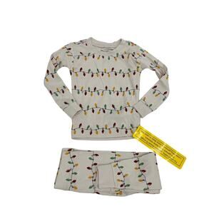 NWT Petit Lem 12M Christmas Light PJs